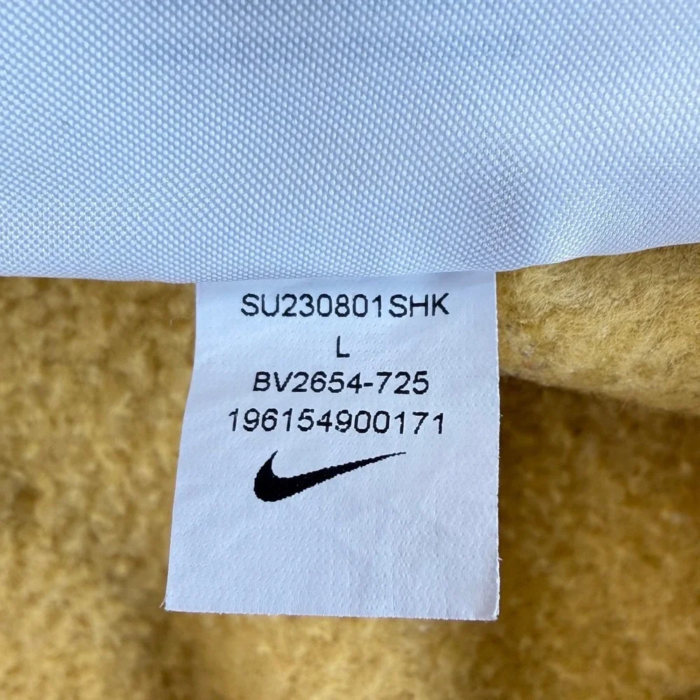 Nike Sportswear Club Fleece Hoodie Mustard Yellow/Gold  BV2654-725 Mens Large
